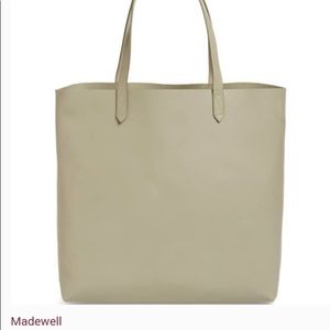 Madewell transport tote in washed olive color